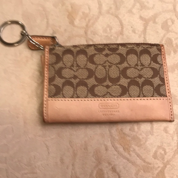 Mini Skinny Id Case | Wallets | Coach | COACH® Coach card case with key chain